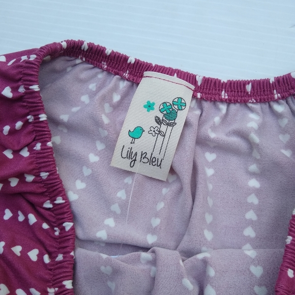 LILY BLEU girls polkadot heart pheasant blouse - Picture 4 of 7